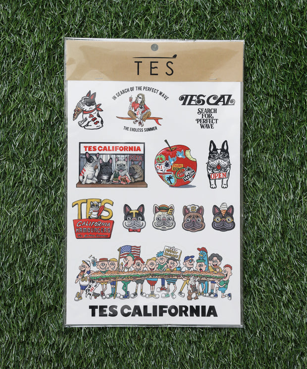 NEW】TES × POP FIRE A4 STICKER SHEET -「FOOD」/ ステッカーシート