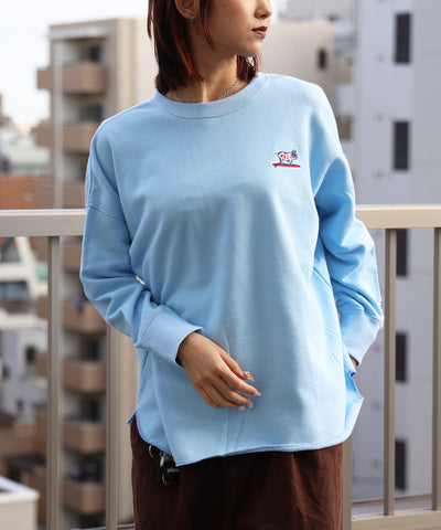 《1月中旬お届け予定》TES LADIES BUHI 1PT EMB  STYLE UP SWEAT / レディース スタイルアップスウェット