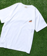 《再入荷》【WEB / FLAG SHOP限定】TES ORGANIC COTTON TURN BUHI EMB T-SHIRT / Tシャツ