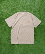 《再入荷》【WEB / FLAG SHOP限定】TES ORGANIC COTTON TURN BUHI EMB T-SHIRT / Tシャツ