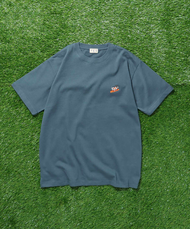 《再入荷》【WEB / FLAG SHOP限定】TES ORGANIC COTTON TURN BUHI EMB T-SHIRT / Tシャツ