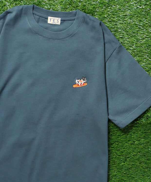 《再入荷》【WEB / FLAG SHOP限定】TES ORGANIC COTTON TURN BUHI EMB T-SHIRT / Tシャツ