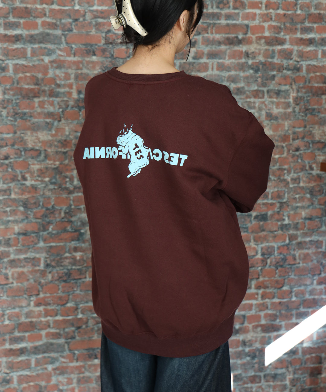 1月中旬お届け予定》TES LADIES OVER SIZE SWEAT / レディースオーバー