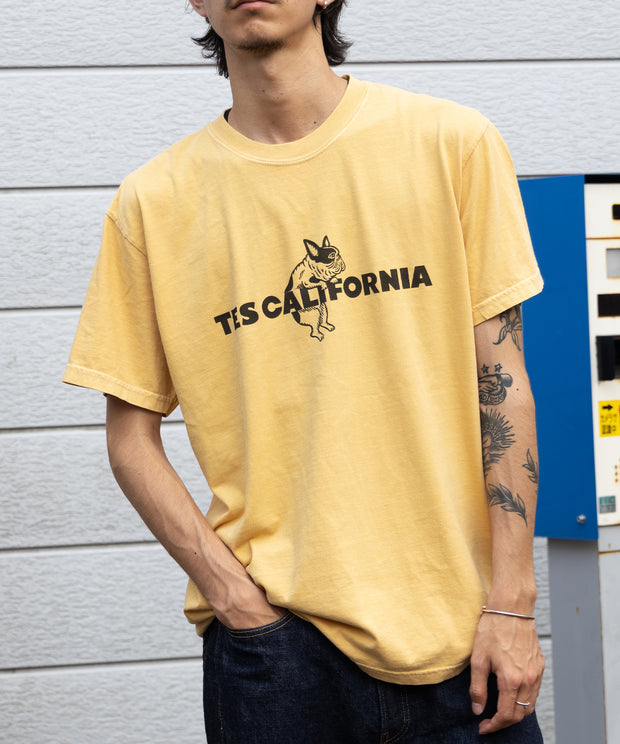 【WEB / FLAG SHOP限定】TES CALIFORNIA PIGMENT DYE T-SHIRT /ピグメント・半袖T