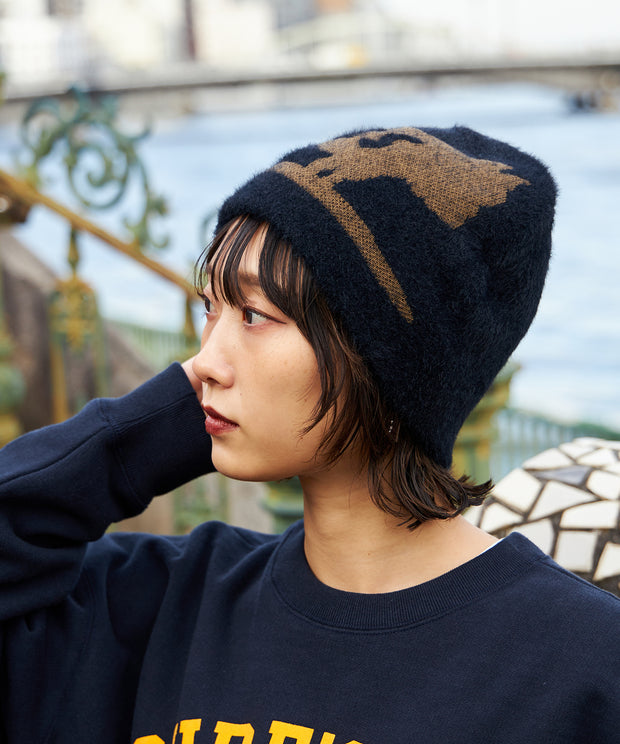 TES MINKY BUHI JQ KNIT CAP / ニットキャップ