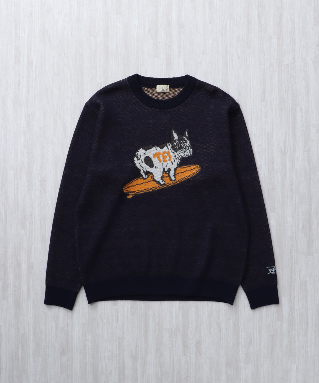 WEB / FLAG SHOP限定】TES JAPAN MADE TURN BUHI KNIT CN /クルー