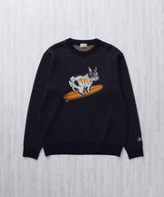 【WEB / FLAG SHOP限定】TES JAPAN MADE  TURN BUHI KNIT CN /クルーネックニット