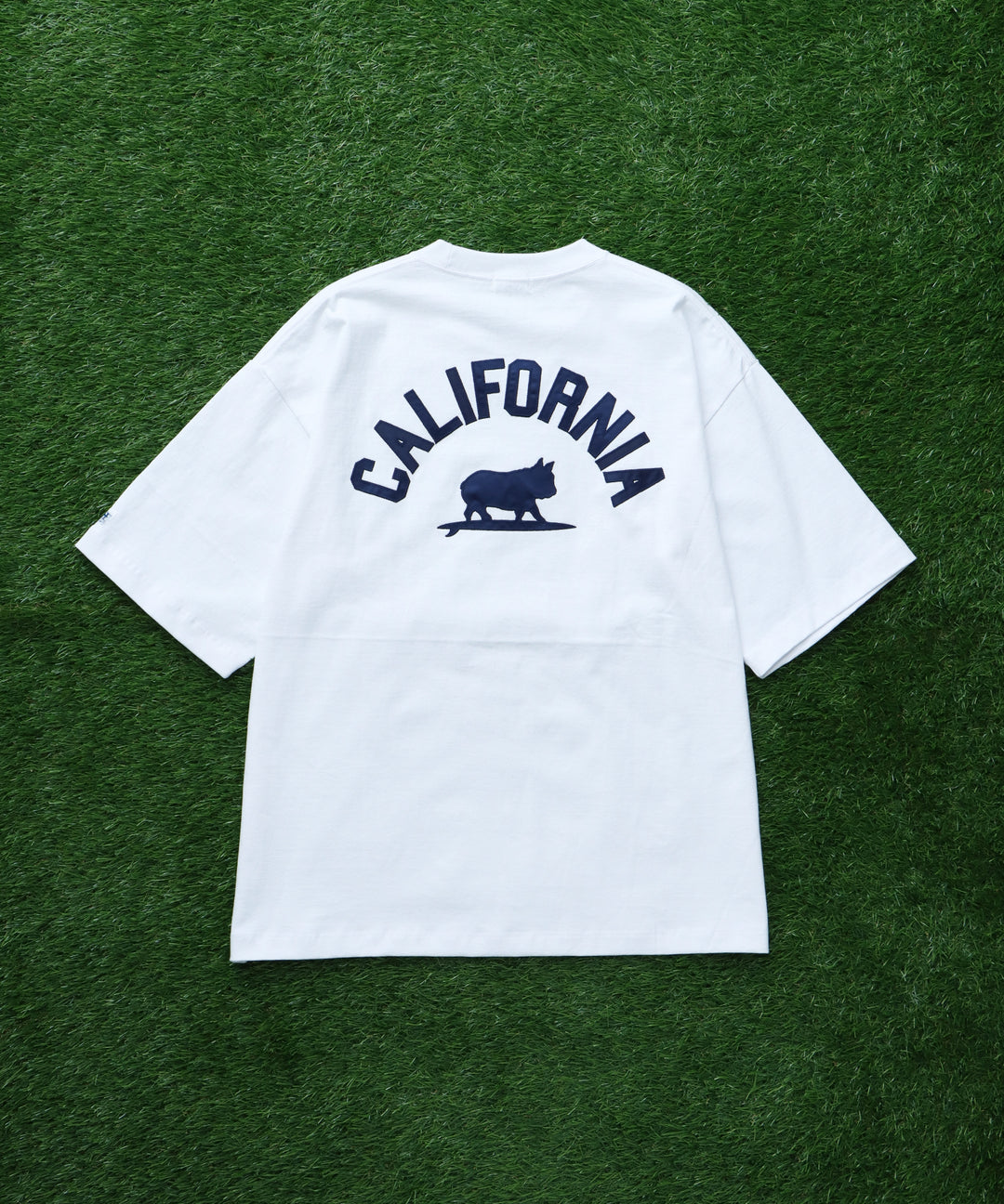 7月下旬お届け予定》TES SATIN WAPPEN BIG T-SHIRT / ビッグシルエット