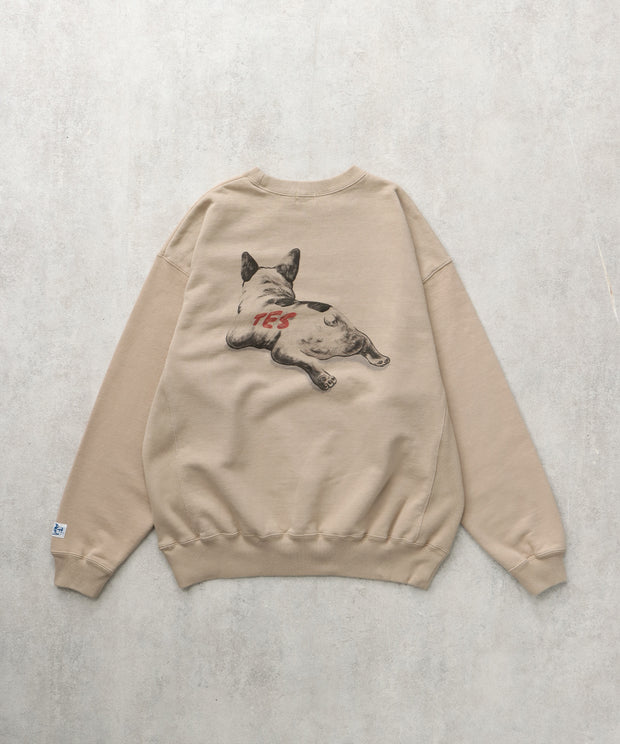 《再入荷》【WEB / FLAG SHOP限定】TES PIDE PT SWEAT/ クルースウェット