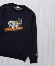 【WEB / FLAG SHOP限定】TES JAPAN MADE  TURN BUHI KNIT CN /クルーネックニット