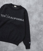 《11月下旬お届け予定》TES LOGO JQ WOOL KNIT / クルーネックニット