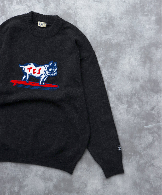 《11月下旬お届け予定》TES SAGARA BUHI WOOL KNIT / クルーネックニット