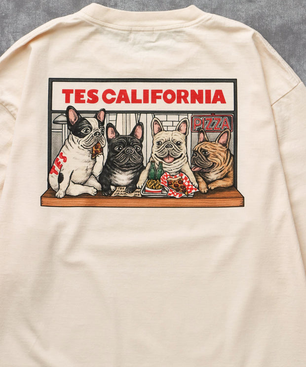 《9月下旬お届け予定》TES CALIFORNIA PIZZA DINER LONG SLEEVE T-SHIRT / ロンT