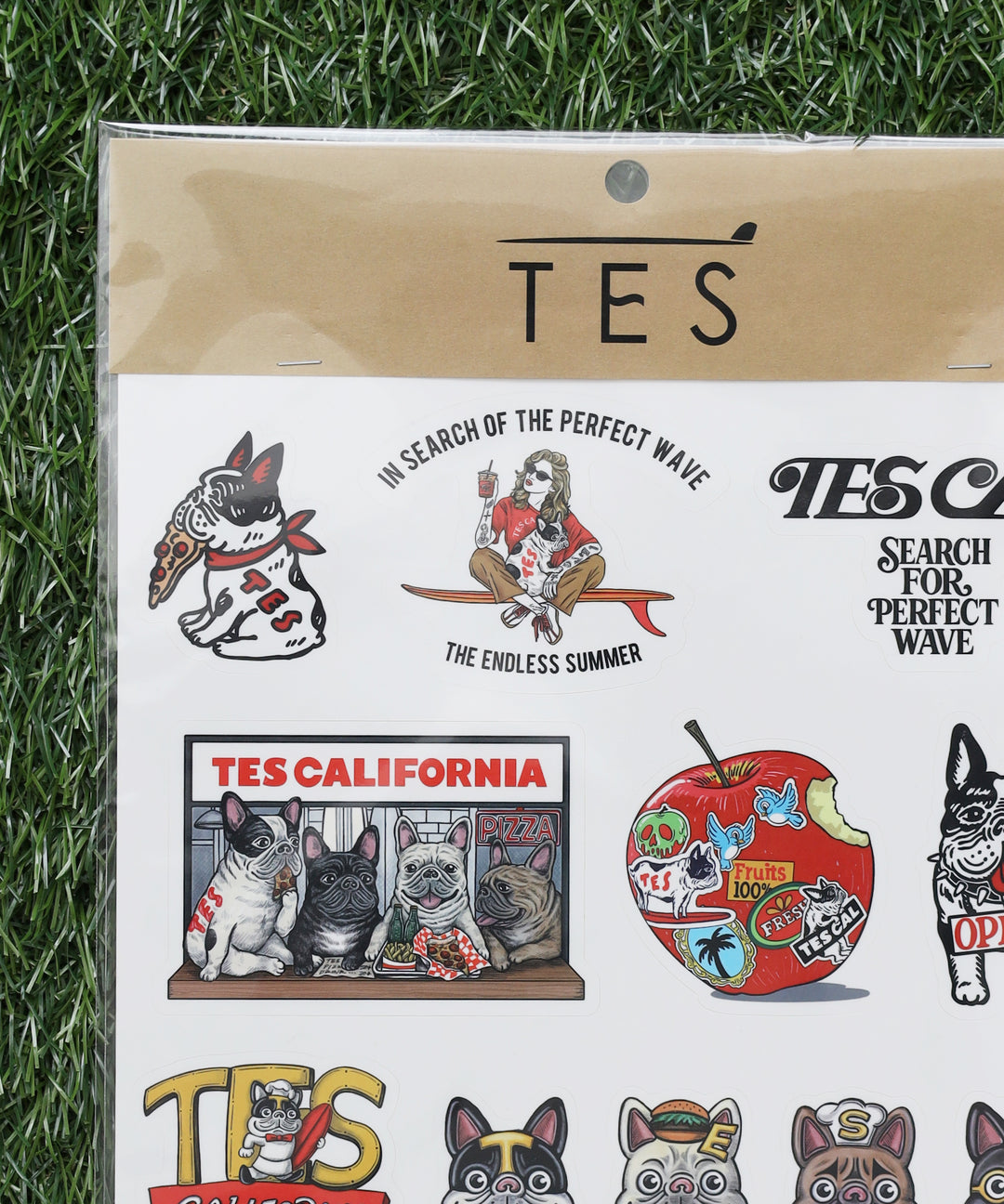 NEW】TES × POP FIRE A4 STICKER SHEET -「FOOD」/ ステッカーシート