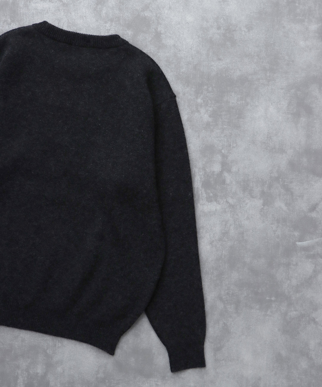 【OUAT】008  Knit ブラック 受注制【Chikashitsu +】shaggy knit (5color) | OUR BRAND