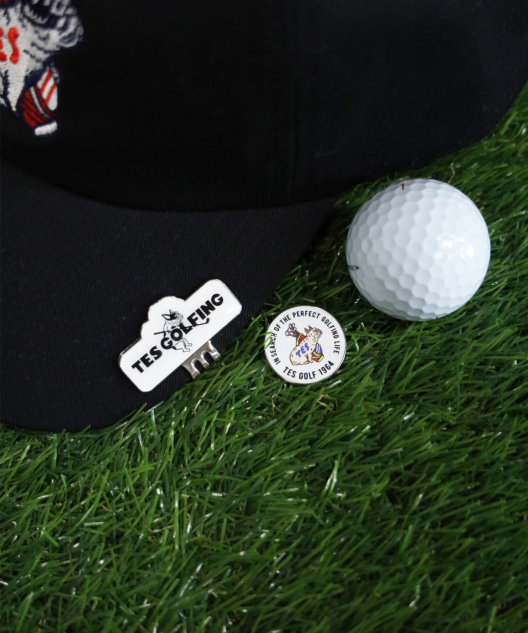 WEB / FLAG SHOP限定】TES GOLF CLIP BALL MARKER / ゴルフボール
