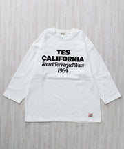 《12月下旬お届け予定》TES CALIFORNIA FOOT BALL T-SHIRT 9SLEEVE / フットボールTシャツ ９分袖