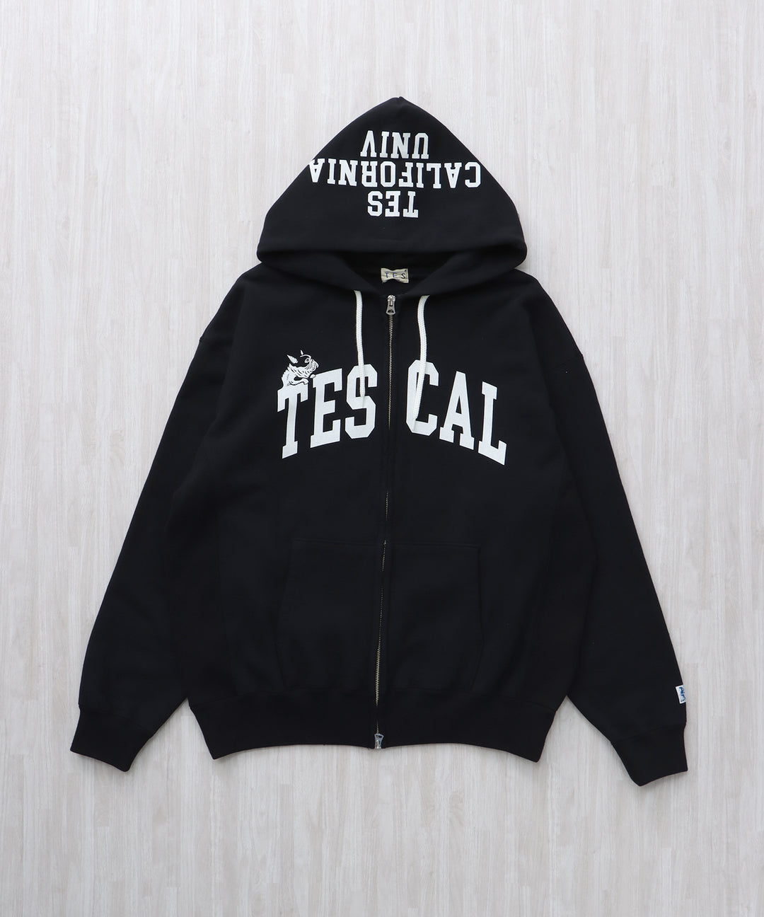 1月中旬お届け予定》TES COLLEGE SWEAT ZIP PARKA / スウェット