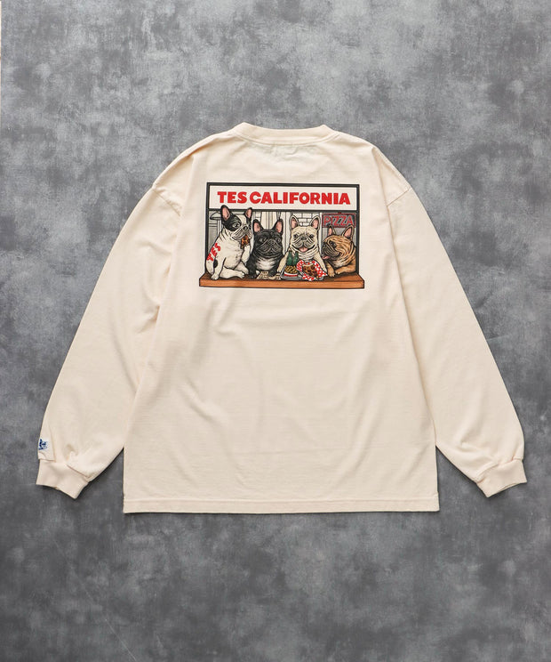 《9月下旬お届け予定》TES CALIFORNIA PIZZA DINER LONG SLEEVE T-SHIRT / ロンT