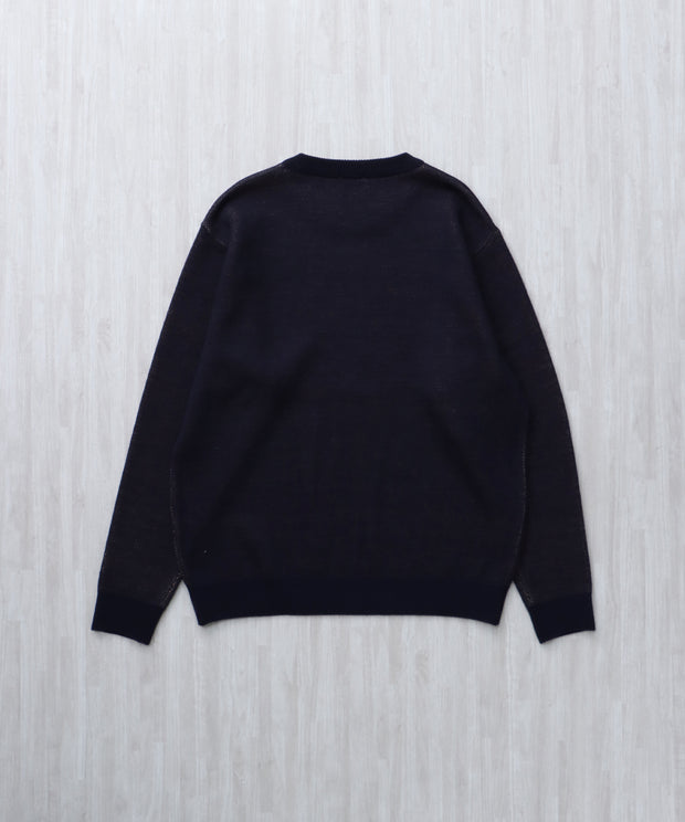 【WEB / FLAG SHOP限定】TES JAPAN MADE  TURN BUHI KNIT CN /クルーネックニット