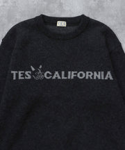 《11月下旬お届け予定》TES LOGO JQ WOOL KNIT / クルーネックニット