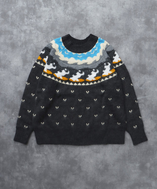 TES FB JQ KNIT / クルーネックニット