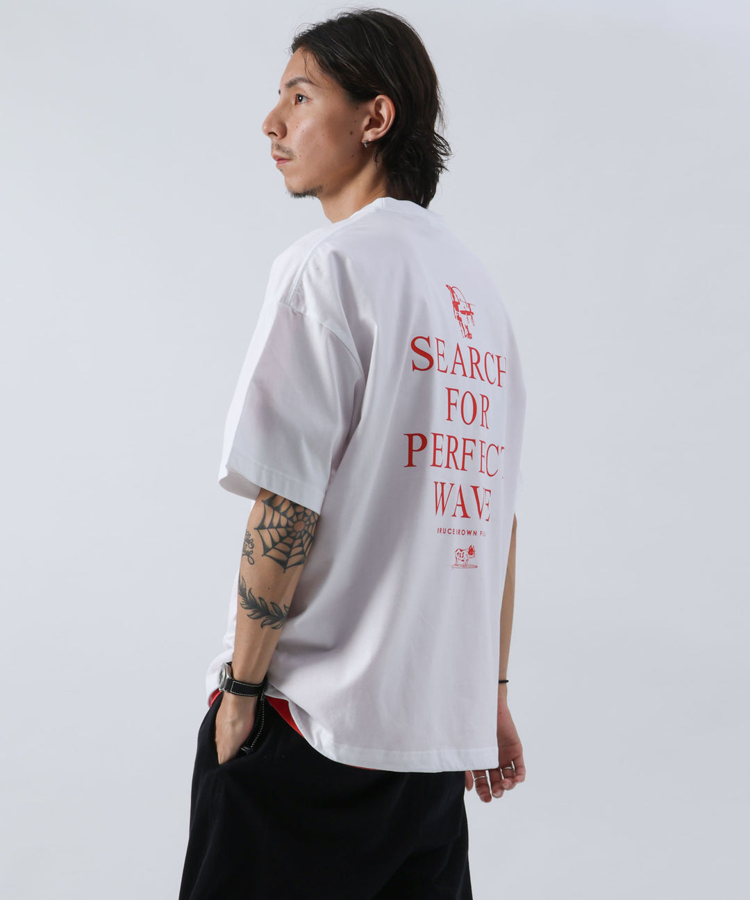 WEB / FLAG SHOP限定】TES LOCAL CREW RELAX FIT T-SHIRT /オーバー