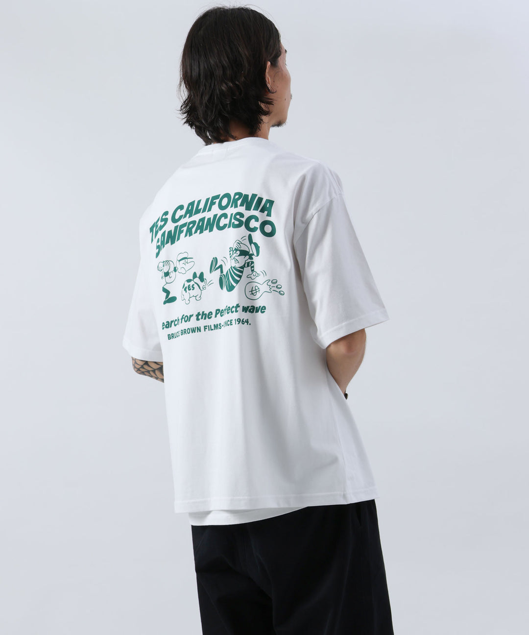 WEB / FLAG SHOP限定】TES CAL MAGAZINE BIG T-SHIRT /オーバーサイズ