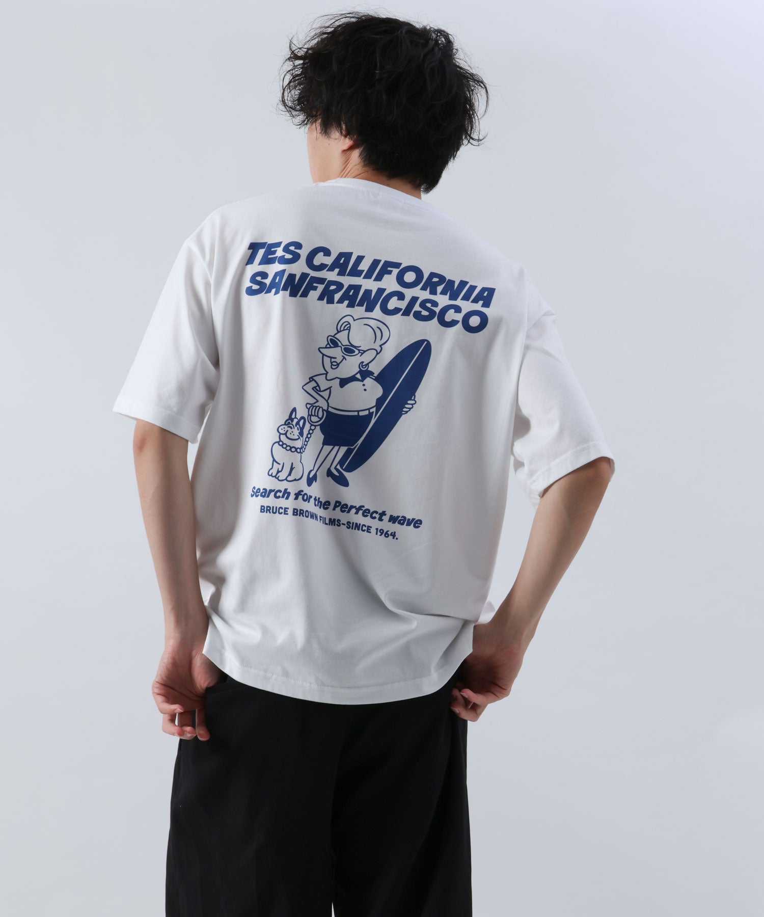 WEB / FLAG SHOP限定】TES CAL MAGAZINE BIG T-SHIRT /オーバーサイズ