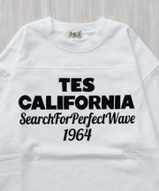 《12月下旬お届け予定》TES CALIFORNIA FOOT BALL T-SHIRT 9SLEEVE / フットボールTシャツ ９分袖