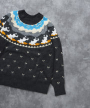 TES FB JQ KNIT / クルーネックニット