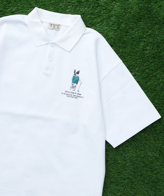 早い者勝ち‼️IBUKIくん着用POLOポロシャツ flexwitme 5月下旬お届け予定》TES BUHI GOLFER BIG POLO / ビッグシルエットPOLO