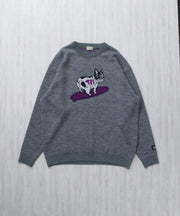 【WEB / FLAG SHOP限定】TES JAPAN MADE  TURN BUHI KNIT CN /クルーネックニット