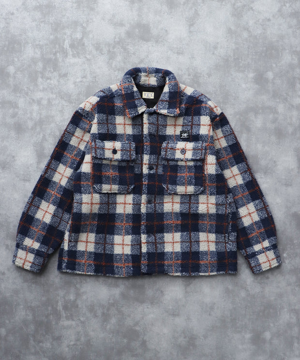 《11月下旬お届け予定》TES BOA SURF CHECK JACKET / ボアジャケット