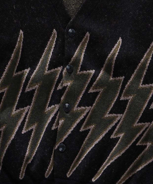 TES THUNDERBOLT 70s KNIT CARDIGAN / カーデガン