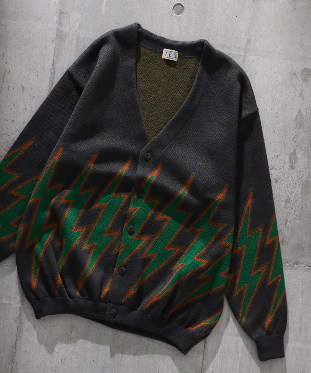 TES THUNDERBOLT 70s KNIT CARDIGAN / カーデガン