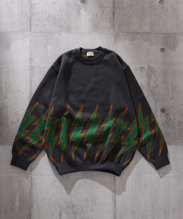 TES THUNDERBOLT 70s CREWNECK KNIT / クルーネックニット