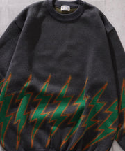 TES THUNDERBOLT 70s CREWNECK KNIT / クルーネックニット