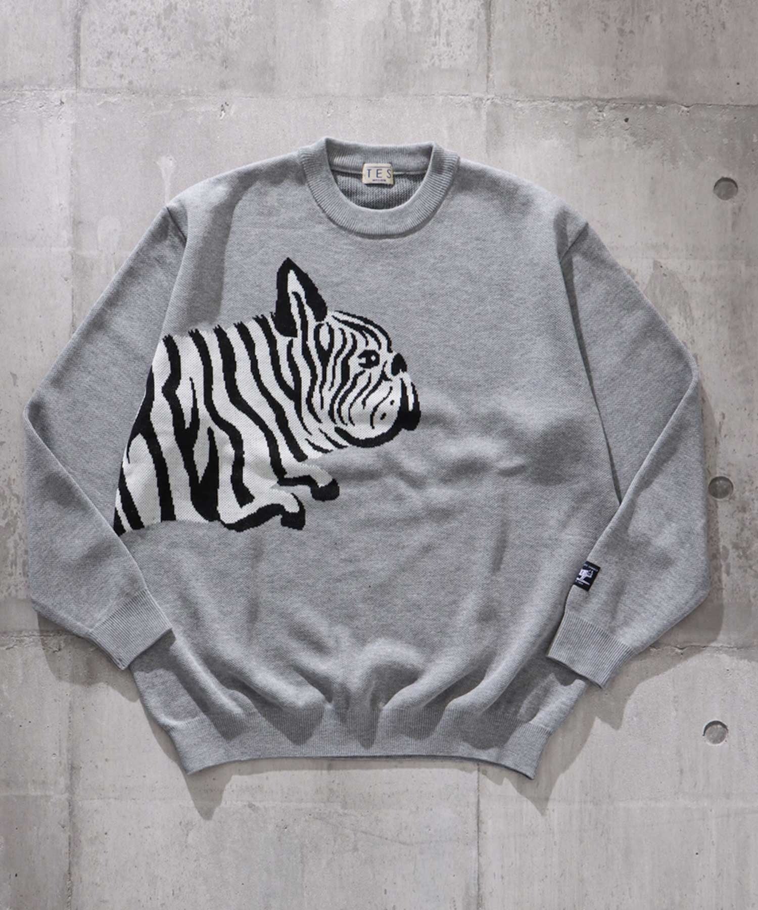 TES ZEBRA BUHI JQ CREWNECK KNIT / クルーネックニット – TES | THE 