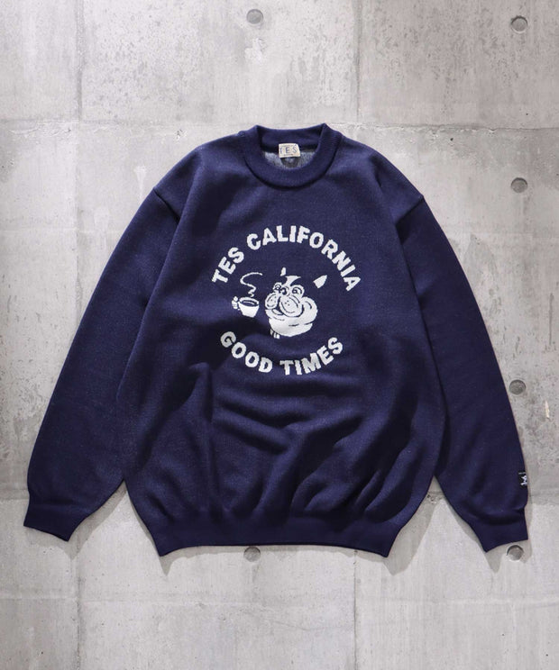 TES GOOD TIMES JQ CREWNECK KNIT / クルーネックニット