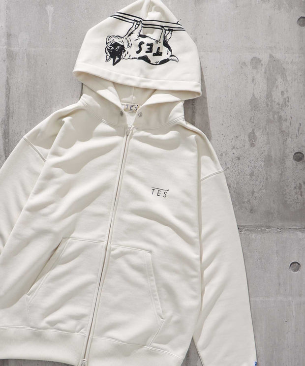 TES CANON LOOP SWEAT LOOSE FIT ZIP PARKA / ジップパーカー