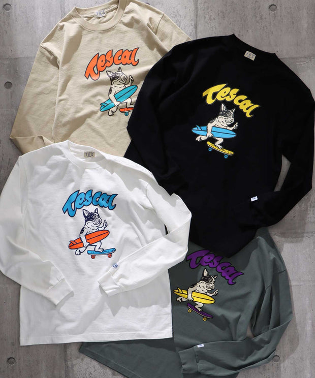 TES SKATE BUHI LONG SLEEVE T-SHIRT / ロンT