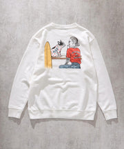 TES MALIBU GIRL SWEAT CREW NECK / クルーネックスウェット