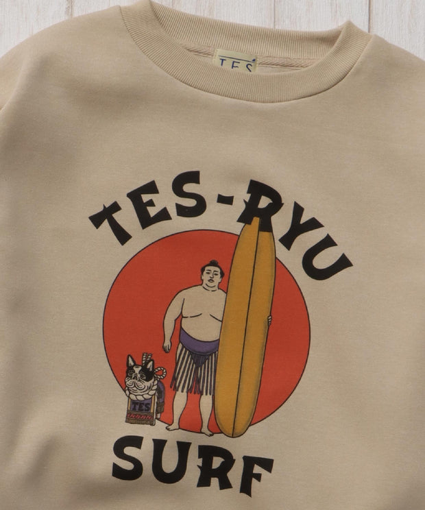 《12月下旬お届け予定》【WEB / FLAG SHOP限定】「TES TAKE IT EASY」 BIG SWEAT CREWNECK /オーバーサイズ・ビッグシルエット・クルーネック
