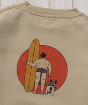 《12月下旬お届け予定》【WEB / FLAG SHOP限定】「TES TAKE IT EASY」 BIG SWEAT CREWNECK /オーバーサイズ・ビッグシルエット・クルーネック