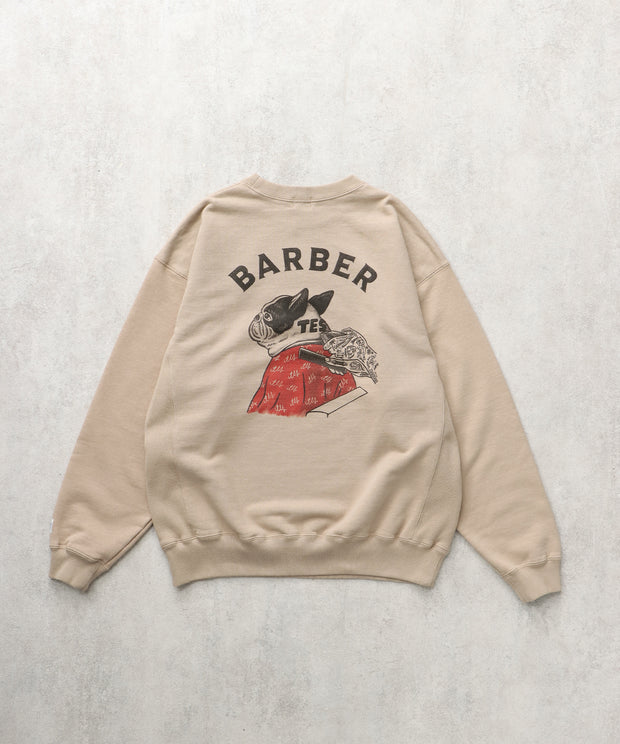 【WEB / FLAG SHOP限定】TES BARBER PT SWEAT/ クルースウェット