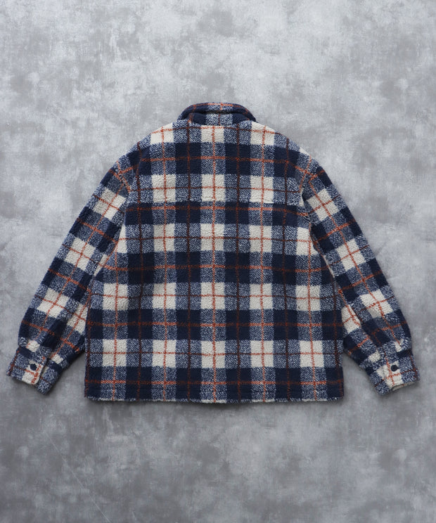 《11月下旬お届け予定》TES BOA SURF CHECK JACKET / ボアジャケット