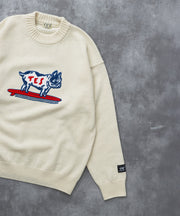 《11月下旬お届け予定》TES SAGARA BUHI WOOL KNIT / クルーネックニット