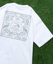 TES BANDANA EMB BIG T-SHIRT / ビッグシルエットTシャツ