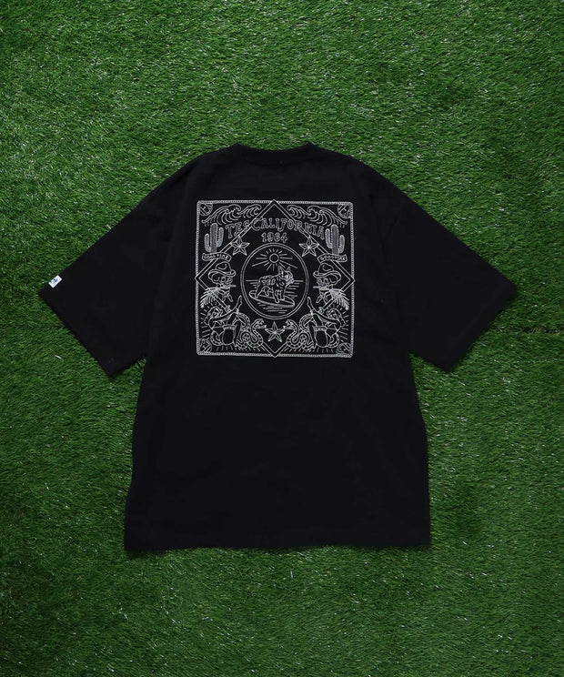 【一部再入荷】TES BANDANA EMB BIG T-SHIRT / ビッグシルエットTシャツ